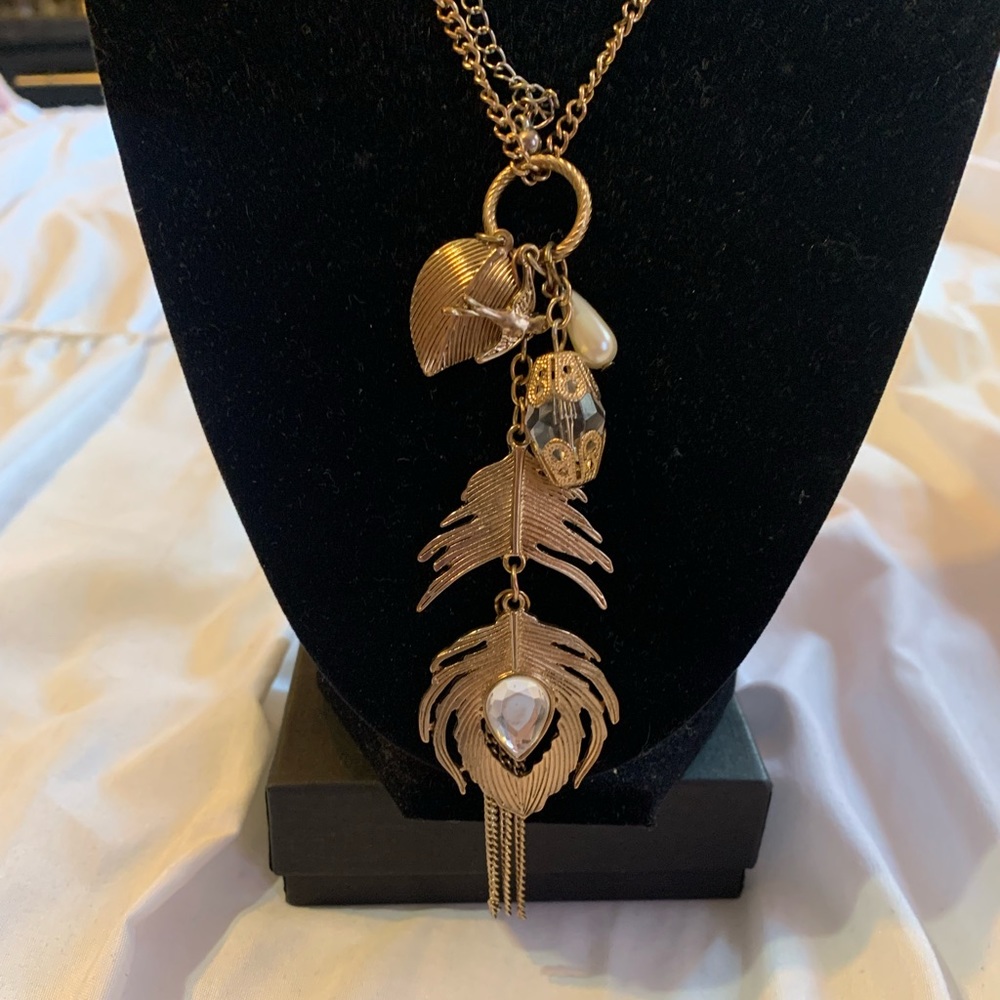 Used. Long Gold Necklace. - Picture 3 of 4